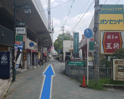 鴻池新田駅からの道順4