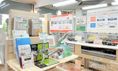ショールーム:安心して話を聞きながら購入いただけます
