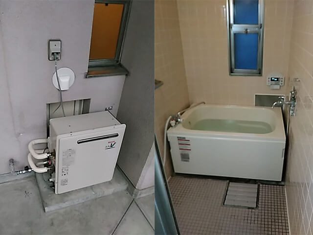 ベランダ据置設置　浴槽セット　RFS-A1610SA