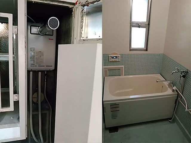 チャンバー室設置　浴槽セット　RUX-A1610T-L-E