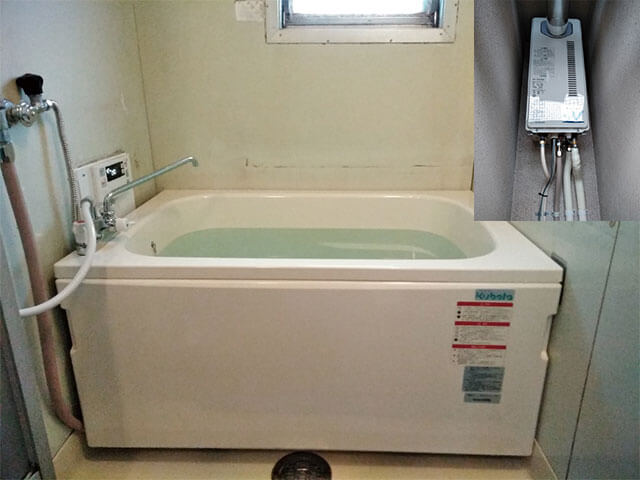 チャンバー室設置給湯器　浴槽セット　RUF-VS1615SAT