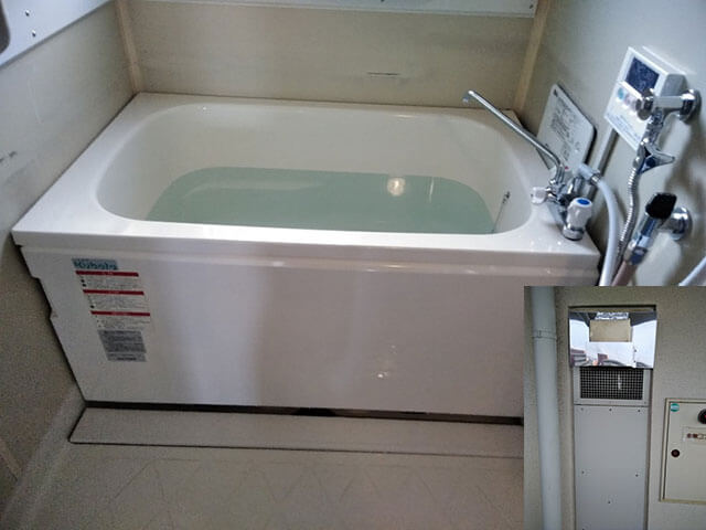 壁貫通型給湯器　浴槽セット　GTS-164A BL