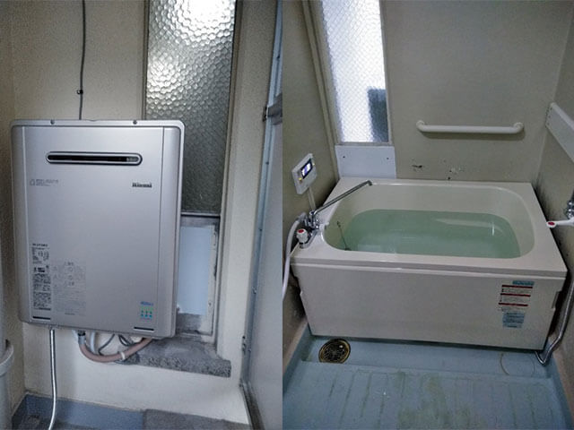 ベランダ設置　給湯器　浴槽セット　RUF-E1615SAW(A)