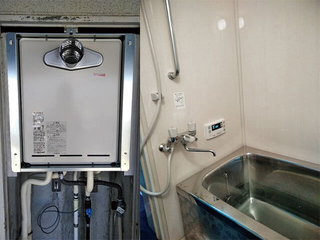 PS設置　給湯器　浴槽セット　RUF-A1615SAT-L(A)
