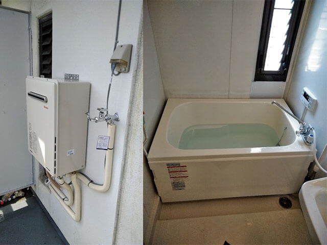 ベランダ設置給湯器　浴槽セット　RUF-A1615SAW(A)