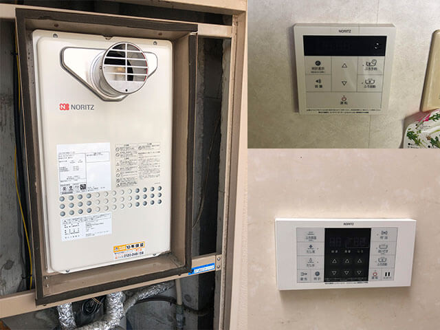 城東区で給湯器取替え