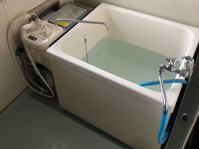 神戸市北区で団地風呂浴槽セット取替え