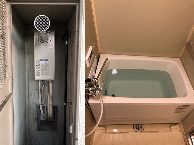 堺市で団地風呂浴槽セット設置