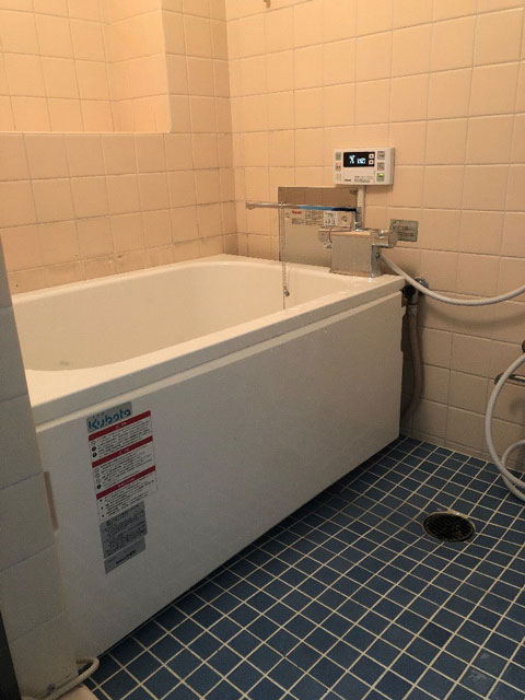 神戸市北区で団地風呂浴槽セット交換