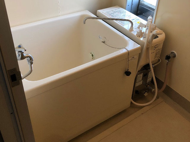 須磨区でバランス釜と浴槽設置
