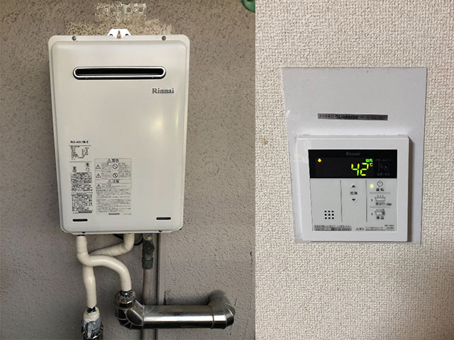 東成区で屋外式給湯器交換
