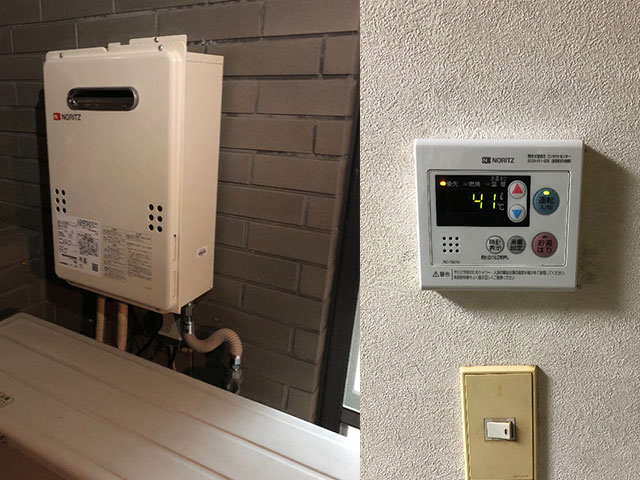 天王寺区で屋外式給湯器交換