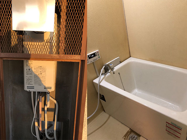 和泉市で団地風呂浴槽セット設置