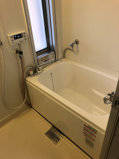 和歌山市で団地風呂浴槽セット設置