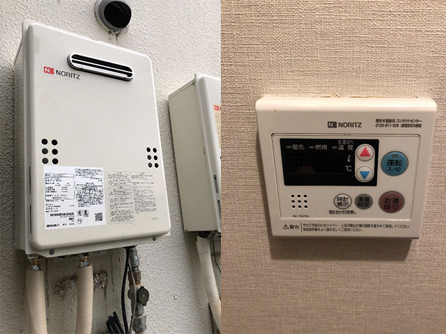 羽曳野市で屋外式給湯器交換