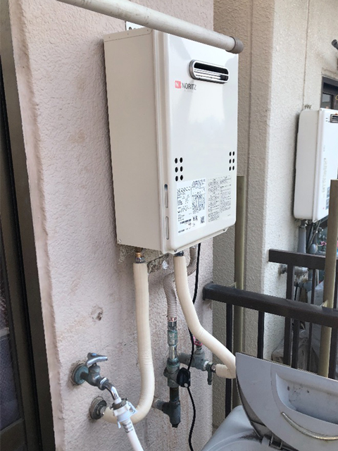 東大阪市で屋外式給湯器交換