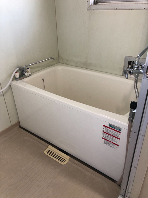 堺市北区で団地風呂浴槽セット設置