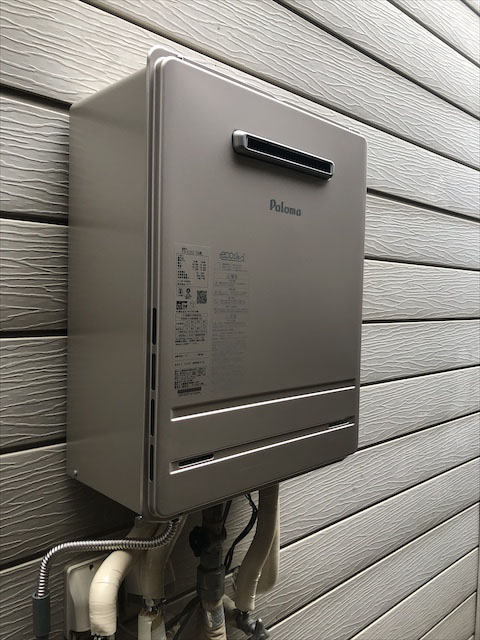 大阪府八尾市で屋外式給湯器交換