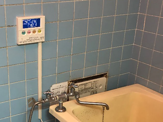 大阪市平野区で壁貫通型給湯器交換