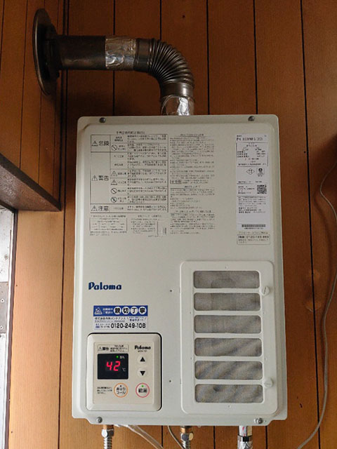 大阪市城東区で屋内式給湯器交換