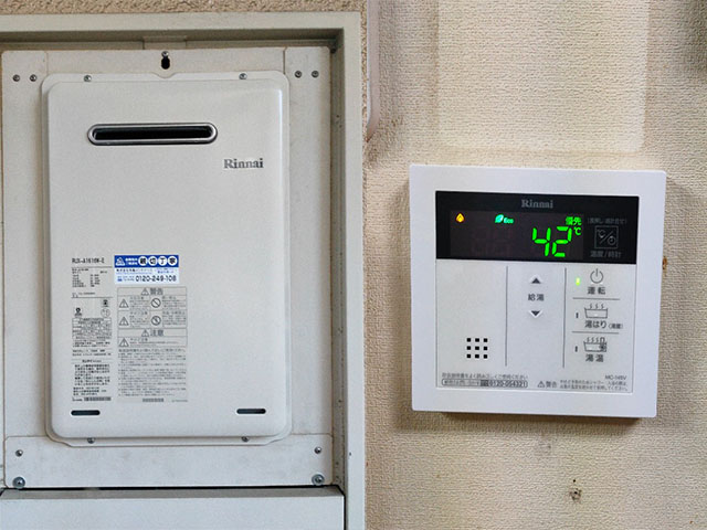 大阪市東成区でPS標準設置給湯器交換