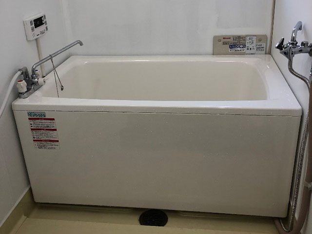 堺市南区で団地風呂浴槽セット設置