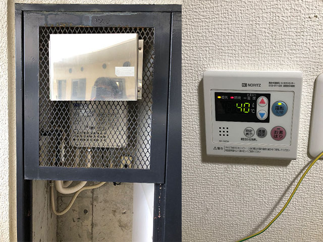 大阪府豊中市でPS前方排気給湯器交換