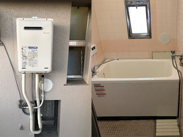 大阪市鶴見区で団地風呂浴槽セット設置