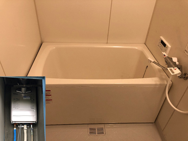大阪府和泉市で団地風呂浴槽セット設置