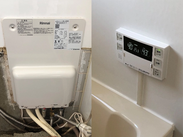 兵庫県尼崎市で壁貫通型給湯器交換