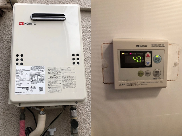 兵庫県尼崎市で屋外式給湯器交換
