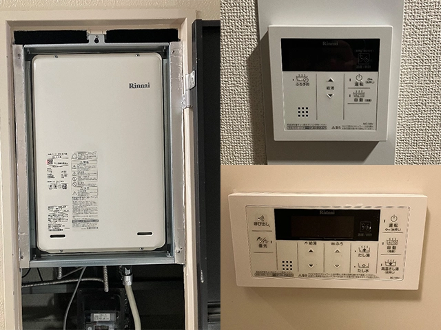 大阪府大阪市住吉区にてPS後方排気給湯器交換