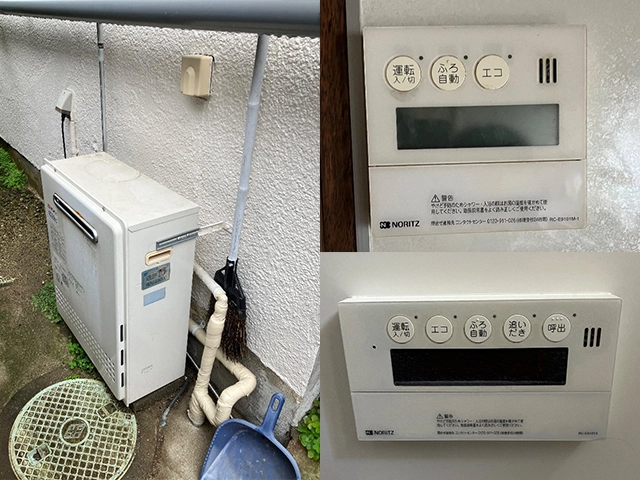 奈良県大和郡山市にて屋外式給湯器交換 ノーリツGT-C2462PAWX-2