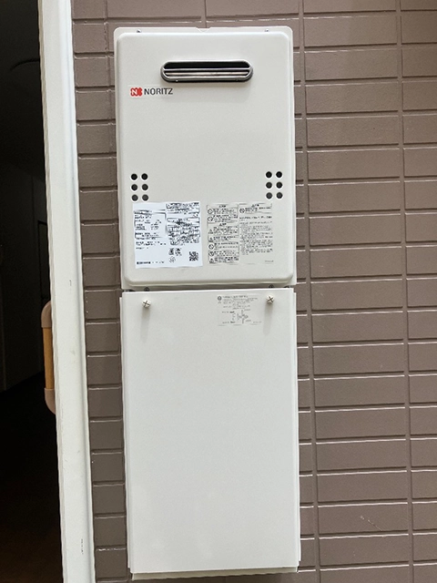 大阪府東大阪市にて屋外式給湯器取替え ノーリツGQ-1639WS-1