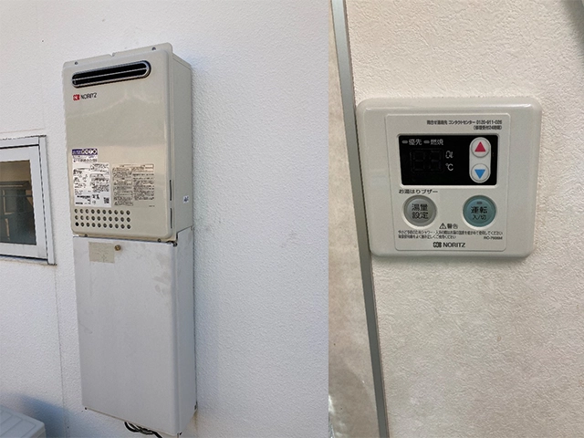 大阪府東大阪市にて屋外式給湯器取替え ノーリツ24号給湯専用GQ-2439WS-1