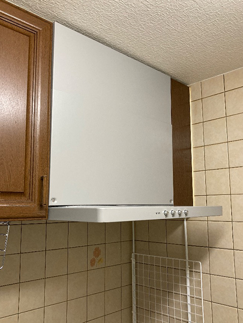 大阪府八尾市にてレンジフード取替え ノーリツNFG6S20MSIL
