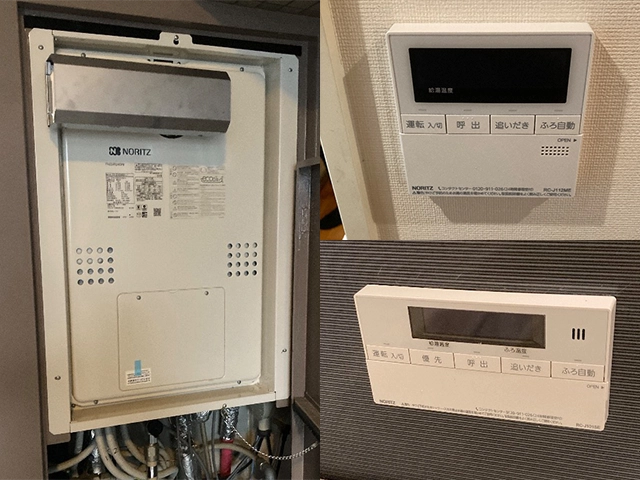 奈良県奈良市にて給湯暖房機取替え ノーリツエコジョーズGTH-CP2460SAW3H-L-1