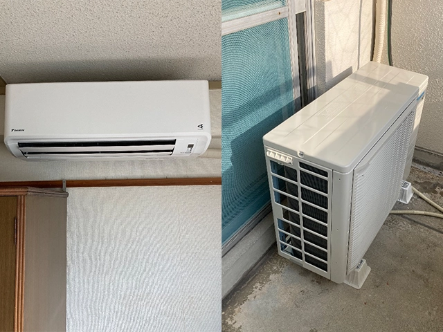 大阪府大阪市平野区にてルームエアコン交換 ダイキンGXシリーズS284ATGS-W