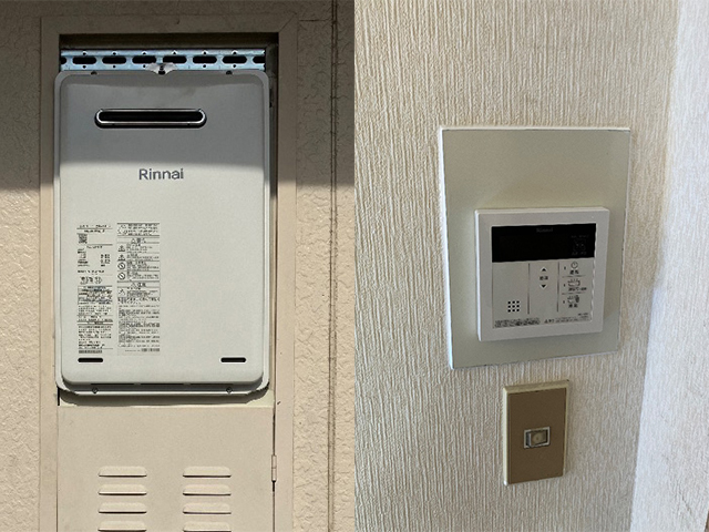 大阪府高槻市にてPS標準設置給湯器交換 リンナイ16号給湯専用RUX-A1616W(A)-E
