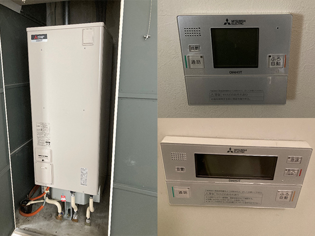 奈良県葛城市にて電気温水器交換 東芝HPL-2TFC375RAUから三菱SRT-J37CD5