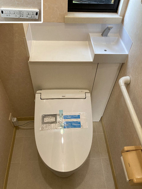大阪府河内長野市にてトイレ交換 TOTOキャビネット式CZ723PRからリクシルJフィット