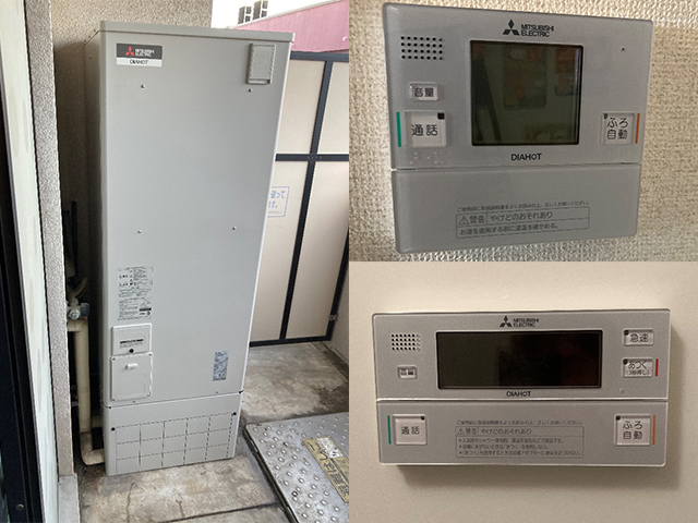 大阪府大阪市東住吉区にて電気温水器交換 三菱SRT-3765CL-BLからSRT-J37CDH5