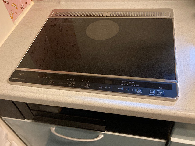 大阪府門真市にてIHクッキングヒーター交換 東芝BHP-M46TからパナソニックKZ-L32AK