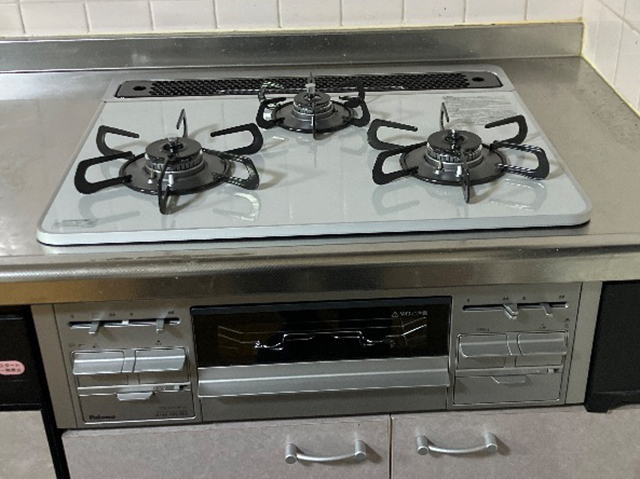 大阪府東大阪市にてビルトインコンロ交換 大阪ガス110-R672からパロマリプラ