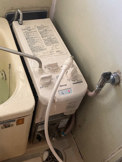 京都府京都市伏見区にてバランス釜交換 大阪ガス531-N901からリンナイRBF-B80SN