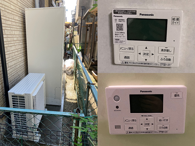奈良県橿原市にてエコキュート交換 パナソニックHE-S46FQから370LフルオートHE-S37LQS