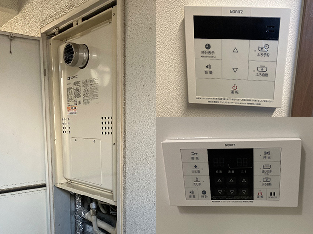 大阪府大阪市西区にて給湯暖房機交換 大阪ガス135-7022からノーリツGQH-2456AW3H-T-DX