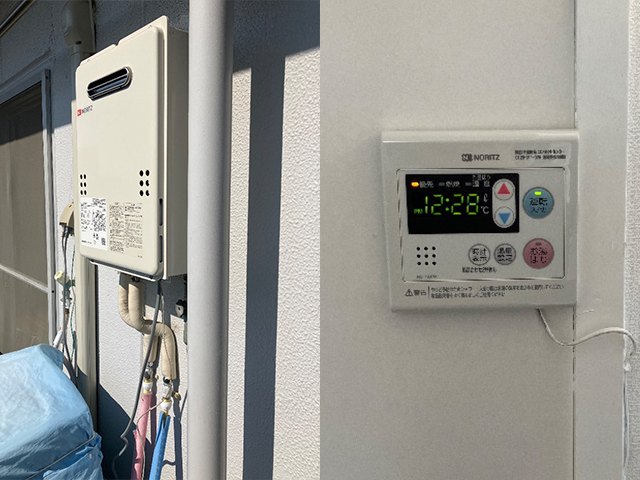 兵庫県神戸市垂水区にて屋外式給湯器交換 ノーリツGQ-1639WEからGQ-1639WS-1