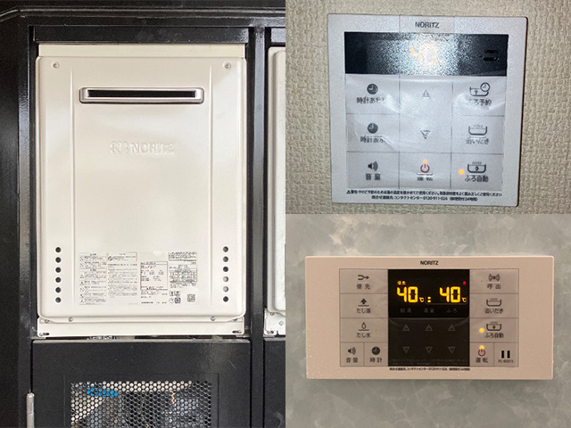 奈良県大和郡山市にてPS標準設置給湯器交換 パーパスTP-SP204SZR-1からノーリツGT-2070SAW-1