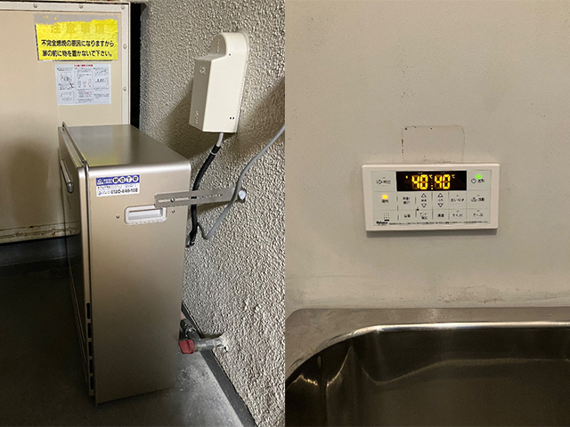 大阪府交野市にて屋外式給湯器交換 ノーリツふろ釜GSY-132Dからパロマ16号オート